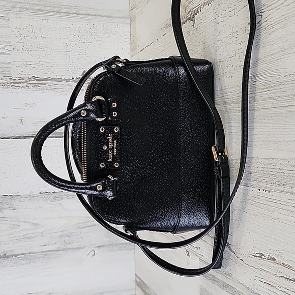 kate spade Handbags - Kate Spade black mini Rachelle satchel purse handbag crossbody 100% cow leather